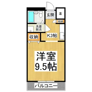 フォレストモール【304号室】の間取り