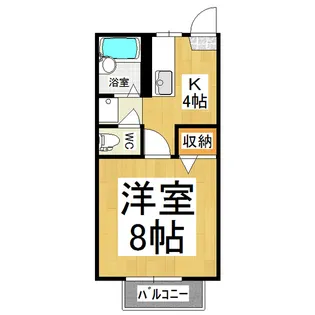 フレグランスARAI C棟【101号室】の間取り