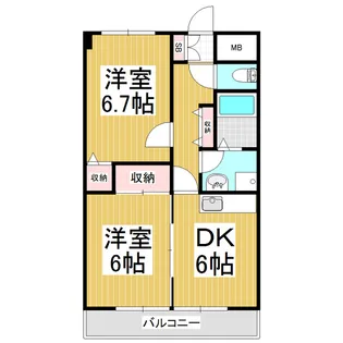 NAKATAマンション【201号室】の間取り