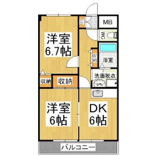 NAKATAマンション【303号室】の間取り