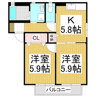 平田の森緑謳館【2階】の間取り