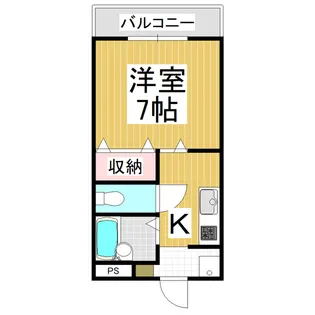 おおみなみアパート【1階】の間取り
