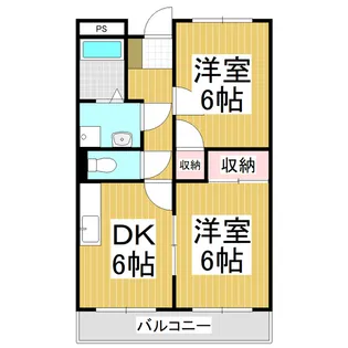 Limpiaアメニティーヒルズこいわい【4階】の間取り