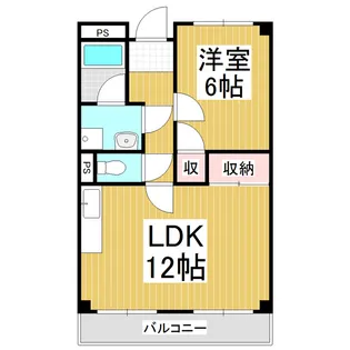 Limpiaアメニティーヒルズこいわい【1階】の間取り