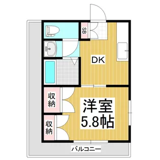 朝倉ビル【3-1号室】の間取り