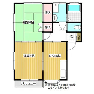 レジデンス千野 A【105号室】の間取り