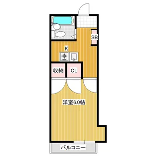 タウンパレス中野【201号室】の間取り