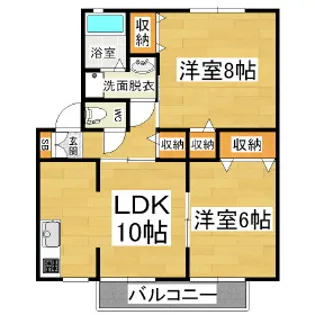 リジェール【203号室】の間取り