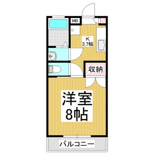 フローレンス県【101号室】の間取り