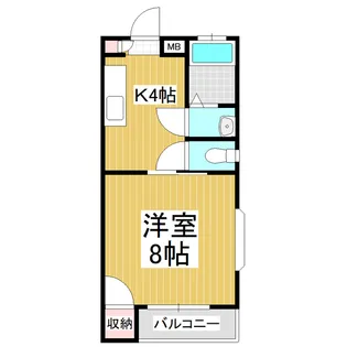 フローレンス県【205号室】の間取り