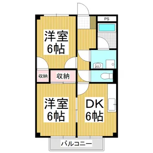 Surplus Karasawa【206号室】の間取り
