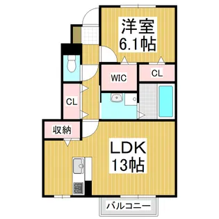 モダンコート・アイB棟【1階】の間取り