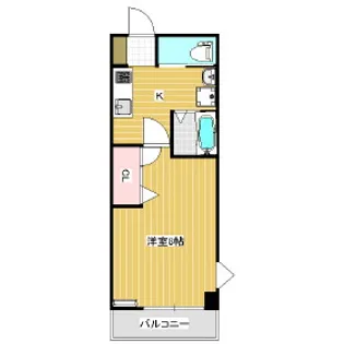 ルミエール出川【106号室】の間取り