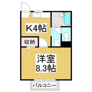 フレグランスあすかB棟【2階】の間取り