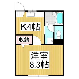 フレグランスあすかB棟【1階】の間取り