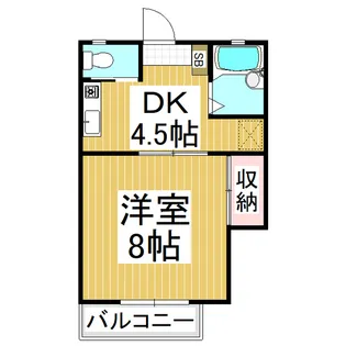 グリーンハイツYM【101号室】の間取り