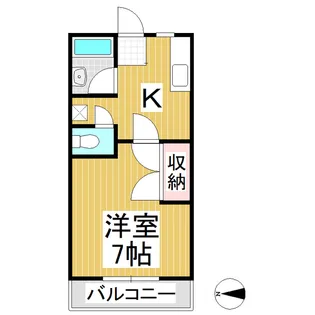 北条ライブタウン B棟【105号室】の間取り