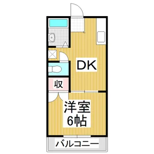 北条ライブタウン B棟【103号室】の間取り