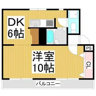 Saison MK【101号室】の間取り