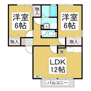 ブライトヒル稲田【2階】の間取り
