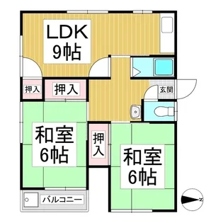 ファミールサカイ【B-2号室】の間取り