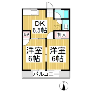 シティハイムドミール A棟【201号室】の間取り