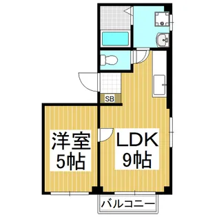 ミドリハイツ【102号室】の間取り