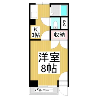 レジデンスK【101号室】の間取り