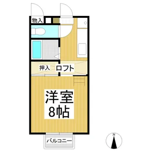 サンガーデン丹波島 北館【203号室】の間取り