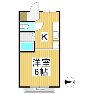 メゾンドマヤ【202号室】の間取り