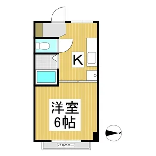 メゾンドマヤ【106号室】の間取り