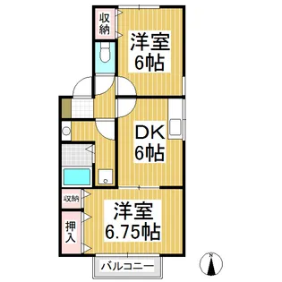 セジュール大塚【101号室】の間取り