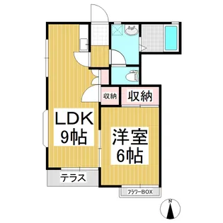 ビラノーヴァ【102号室】の間取り