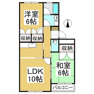 リトルアイランド【B211号室】の間取り