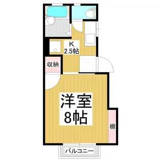 アーバンKOYAMA Ⅲ【101号室】の間取り