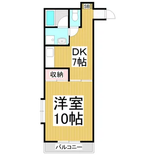 プレジデント穂高【301号室】の間取り