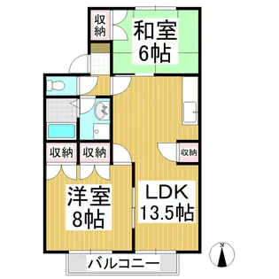 コートビレッジ文花 A棟【201号室】の間取り