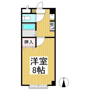 ドルフィン美和【3-B号室】の間取り
