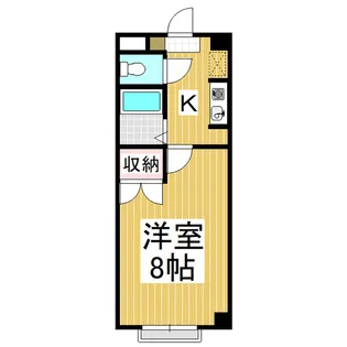 ドルフィン美和【1-B号室】の間取り