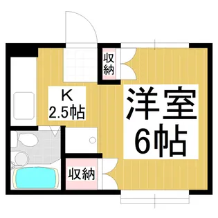 ハイツさつき【101号室】の間取り