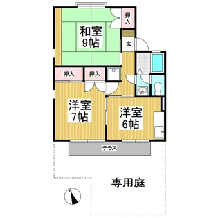 セレクト・スミサカ【105号室】の間取り