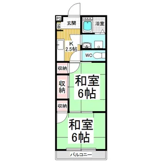 コーポラスK【302号室】の間取り