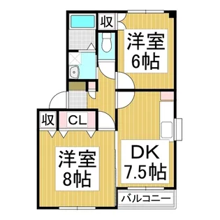 アーバンエルム B【103号室】の間取り