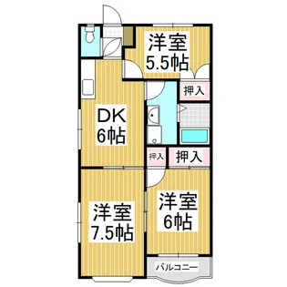 コーポフジ【101号室】の間取り