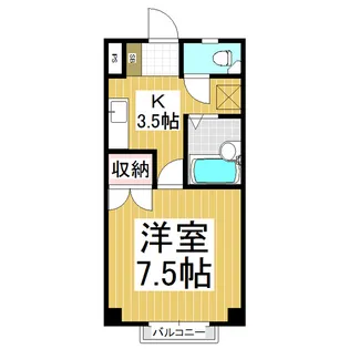 相ノ木ハイツ【103号室】の間取り