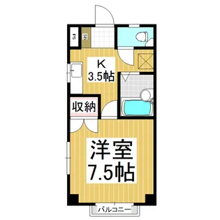 相ノ木ハイツ【307号室】の間取り