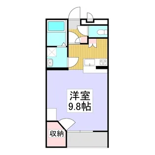 レオパレスクレールⅡ【203号室】の間取り