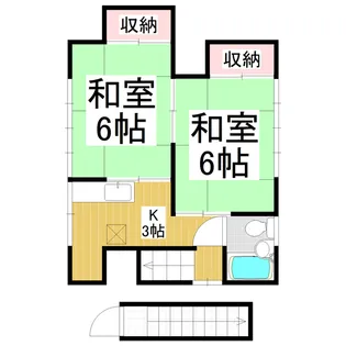 石黒アパート【1号室】の間取り