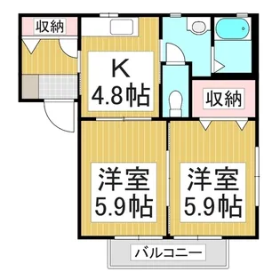 ファミールハイツ【2階】の間取り