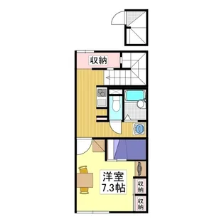 レオパレスミューセントMAYU【206号室】の間取り